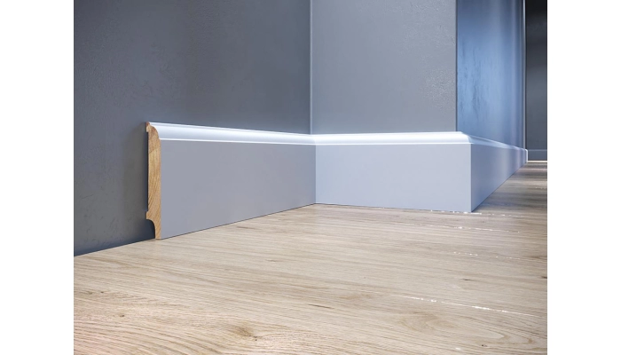 Listwa drewniana biała